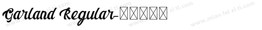 Garland Regular字体转换